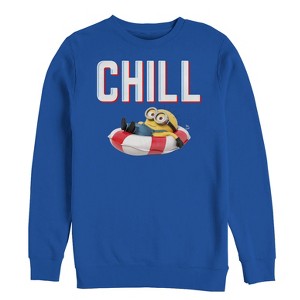 Men's Despicable Me Minions Chill Floatie Sweatshirt - 1 of 3