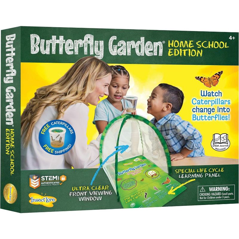 Insect Lore Butterfly Garden Home School Edition, Includes Coupon for Free Live Caterpillars, 1 of 3