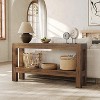 Lantine 63-Inch Wood Entryway Table, Long Farmhouse Console Table for Living Room, Hallway, Entry, Foyer,Sofa Behind Couch with 2-Tier Shelves - 2 of 4