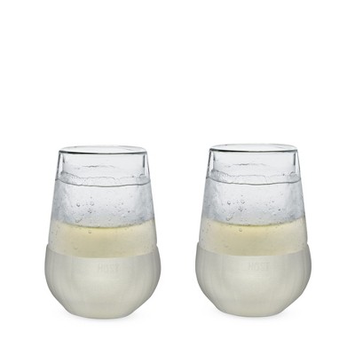 Host Freeze Cooling Glasses For Old Fashioned, Whiskey, Bourbon, And Scotch,  Freezer Gel Chiller Insulated Glass Double Wall Tumblers Set Of 2, Clear :  Target