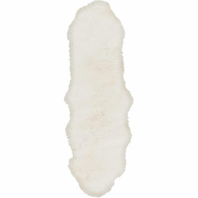 Hauteloom Premium White Soft Sheepskin Rug