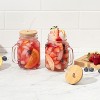 4PC Glass Jars with Bamboo Lids and Straw, 16oz Mason Jar Drinking Glasses – Reusable Tumbler Set for Cold Beverages - 3 of 4