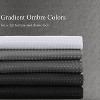 Aoibox Black and White Ombre Textured Fabric Shower Curtain with Water Repellent Coating, Includes 12 Metal Hooks for Bathroom - 4 of 4