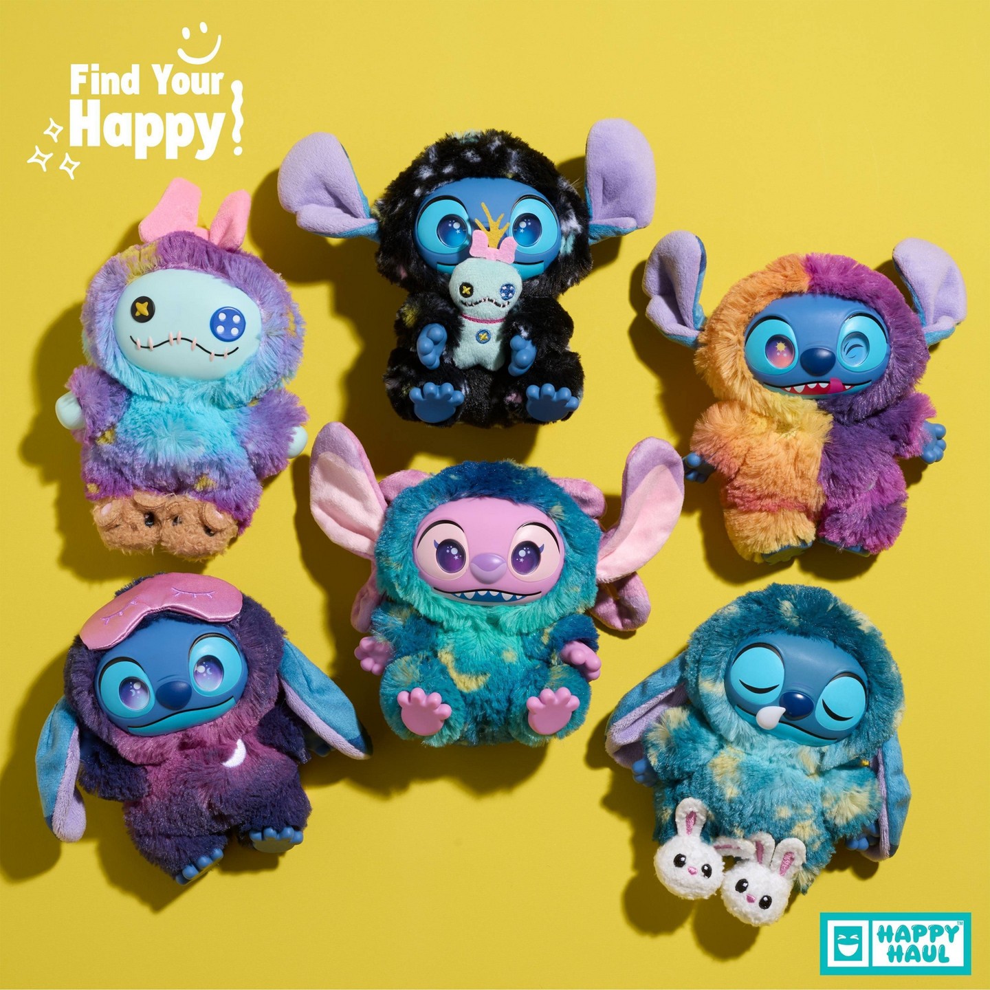 Детская мягкая игрушка Happy Haul Disney Stitch Sleepy Stars Vinyl Plush Clip-on Surprise Toy — фото 4
