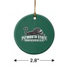 Plymouth State University Primary Logo Porcelain Holiday Christmas Tree Ornament  2.8" (7.1 cm) - 3 of 4
