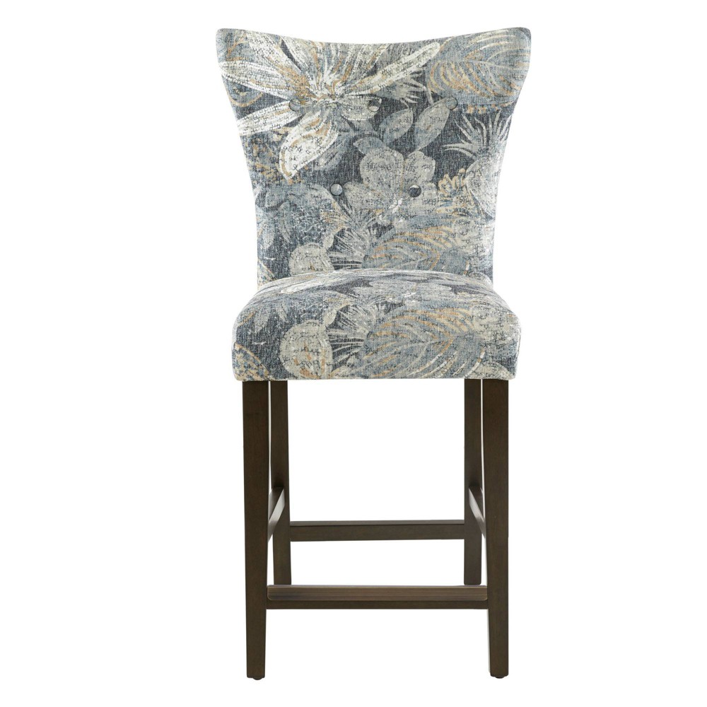 Photos - Chair Mcline Counter Height Barstool Gray/Ivory