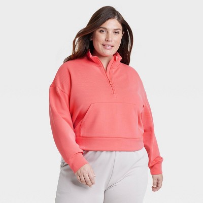 Women's Airy Sleek Ribbed 1/2 Zip Pullover - All In Motion™