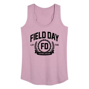 Women's - Instant Message - Field Day Collegiate Graphic Racerback Tank - 1 of 4