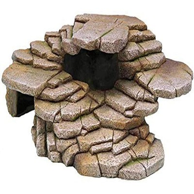 Penn-Plax Reptology Shale Step Ledge for Aquariums & Terrariums Adds Hiding Spots Basking Ledges Medium