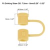 Unique Bargains Reusable Dust-Proof Flexible Washable Straw Cover - 2 of 4