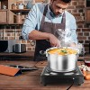 Angel Sar 1000W Portable Infrared Single Burner, 7.5-Inch Glass Top Hot Plate with Stepless Temperature Control, Countertop Electric Stove - 2 of 4