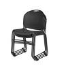 Hampden Furnishings 4pk Naomi Collection Ultra Compact Stack Chair Black - image 2 of 4