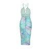 Women's Mermaidcore Tie Back Bodycon Dress - 2 of 2