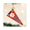 Old World Christmas Blown Glass Ornament for Christmas Tree, Clemson Pennant - 2 of 3