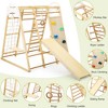 Climbing Frame, Wooden Climbing Frame for Toddlers, Indoor Fitness Toy Set for Kids, 8 in 1 Wooden Climbing Toy for Boys and Girls, 3Y+ - 3 of 4