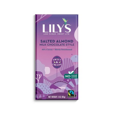 Lily's Salted Almond Milk Chocolate Bar - 2.8oz