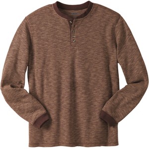 KingSize Men's Big & Tall Tall Waffle-Knit Thermal Henley Tee Tall - 1 of 4