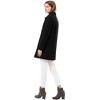 INSPIRE CHIC Women's Turn Down Collar Single Breasted Winter Outwear Overcoat - 4 of 4