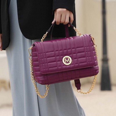 MKF Collection Lola Quilted Vegan Leather Women’s Shoulder Bag by Mia K - Black — фото 3