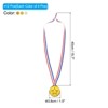 Unique Bargains Plastic Well-crafted Lightweight Embossed Design Award Medals Gold Silver Bronze 12 Pack - image 2 of 4