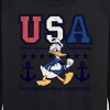Women's - Disney - Americana Lightweight French Terry Wide Neck Long Sleeve Graphic Shirt - 2 of 4