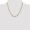 Black Bow Jewelry 3.75mm 14k Yellow Gold Solid Concave Anchor Chain Necklace - 2 of 4