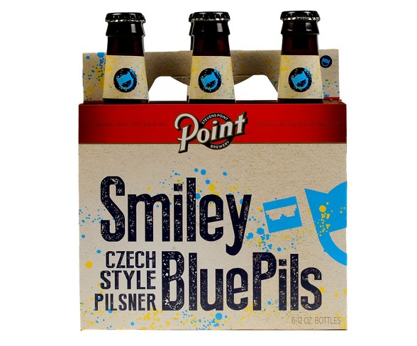 Point&#174; Smiley Blue Pilsner - 6pk / 12oz Bottles