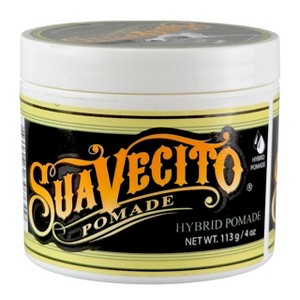 Suavecito Pomade Hybrid Pomade (4 oz) - Oil shine, water wash: the best of both worlds, firme and suavecito - 1 of 4