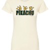Women's - Pokémon - Plaid Pikachu Fitted Graphic T-Shirt - 2 of 3