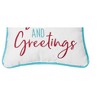 C&F Home 10" x 10" Coastal "Seas And Greetings" Embroidered Small Petite Accent Throw Pillow Decoration Christmas Throw Pillow - 3 of 4