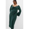Women's Plus Size Adelina Long Sleeve Dress - forest | CITY CHIC - 2 of 4