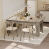 63" Farmhouse Dining Table - Rustic Wood Table for 4-6, Perfect for Small Spaces & Apartments - 4 of 4