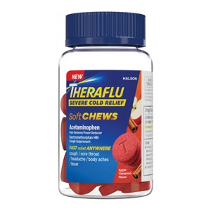 Theraflu Severe Cold Relief Soft Chewable Tablets - Apple Cinnamon - 20ct - 1 of 4