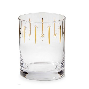 tag Starlight Double Old-Fashioned Glasses 18oz Gold Drinkware Set for Christmas 3.25in x 3.25in x 4in Hand Wash Only - 1 of 1