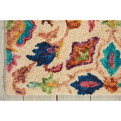 Ivory Hand-Tufted Wool 5' x 7' Area Rug