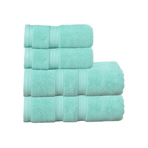Home Weavers Elegance Essentials 550GSM 100% Cotton Zero Twist Super Absorbent Bath Towel Set - 1 of 4