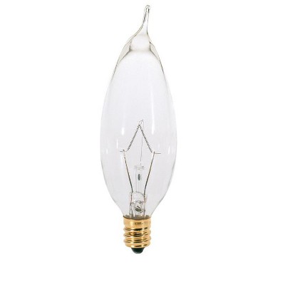 Satco - Decorative - Incandescent Bulb - E12 (Candelabra) - Soft White - 25 W - CA9 - 1 Pack - Case of 25