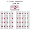 Big Dot of Happiness We Still Do - 40th Wedding Anniversary - Mini Candy Bar Wrapper Stickers - Anniversary Party Small Favors - 40 Count - 3 of 4