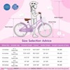 Safstar 20" Kids Bike with Height Adjustable Handlebar & Seat, Hand Brake & Coaster Brake, Removable Basket & Bell, Bike for 8+ Years Old, Purple - 2 of 4