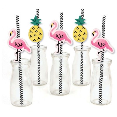 Assorted Flamingo Straws