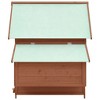 Chicken Coop Grey and White Solid Firwood 59.1x37.8x43.3 invidaXL - 4 of 4