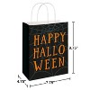 3ct Medium Halloween Gift Bags Spider Webs Bats and Happy Halloween - 3 of 4
