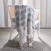 Billi Throw Blanket - Beige/ Teal - 50" x 60" - Safavieh . - 2 of 4