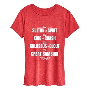 Women's The Sandlot Nicknames Short Sleeve Graphic T-Shirt