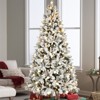 NicBex 7.5ft Prelit Snow Flocked Artificial Christmas Tree with 1523 Branch Tips and 400 Dual Color Lights for Indoor - 3 of 4