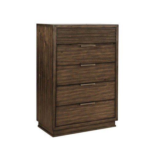 Garner 5 Drawer Chest Walnut Sun Pine Target