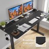 SEVOBAL Desks Adjustable Height Standing Desk with Splice Board, Comfortable and Relaxing Home Office Desk for Officer, Student, Black, 24"*55"*27.5" - 2 of 4