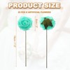 Unique Bargains Durable Bright Colors DIY Creativity Wide Application Artificial Flowers 25 Pc - 2 of 4