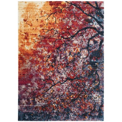 Lavender/Rust Tree Loomed Area Rug 5'X7' - Safavieh