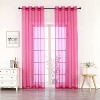 GoodGram Ultra Luxurious Elegant Sheer Grommet Single Curtain Panel - 2 of 3